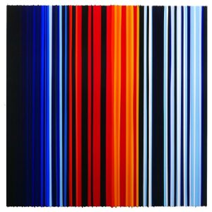 Radial Gallery - Frank Fischer - Liquids and Lights, Radial Gallery - Frank Fischer John Korner, Laque sur aluminium-100 x100cm